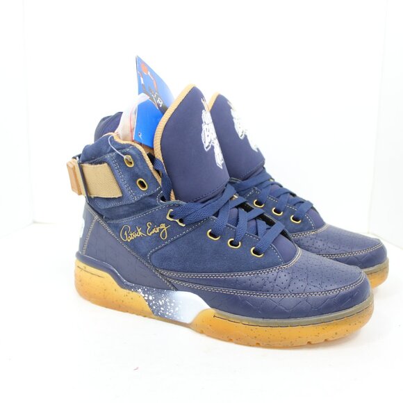 Patrick Ewing Other - Men's PATRICK EWING 33 HI X WHERE BROOKLYN AT Navy Gold Sneakers NWT Size 9.5